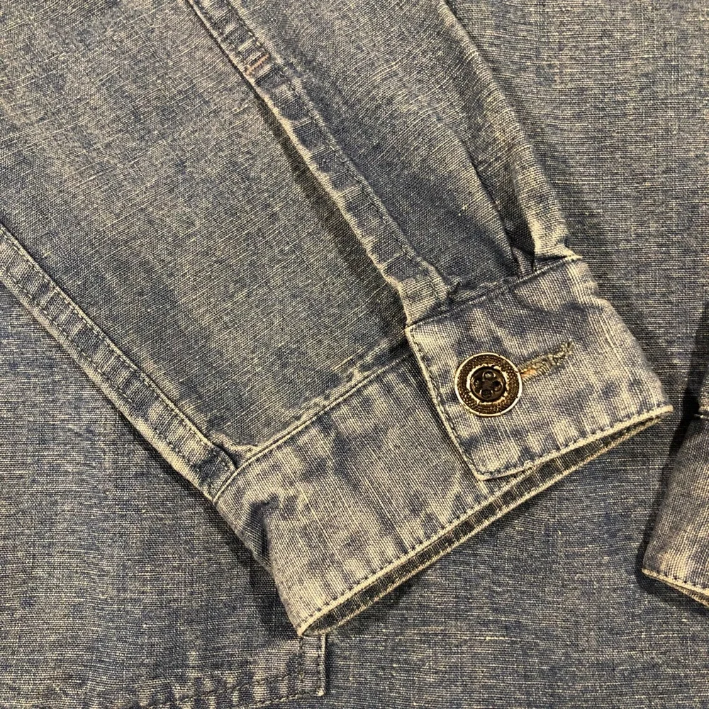 Ralph Lauren Double RRL Indigo Popover Workshirt M - Picture 7 of 13